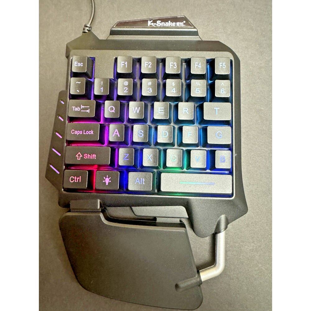 K-Snake One-Handed Gaming Keyboard RGB Backlit Mechanical Keypad